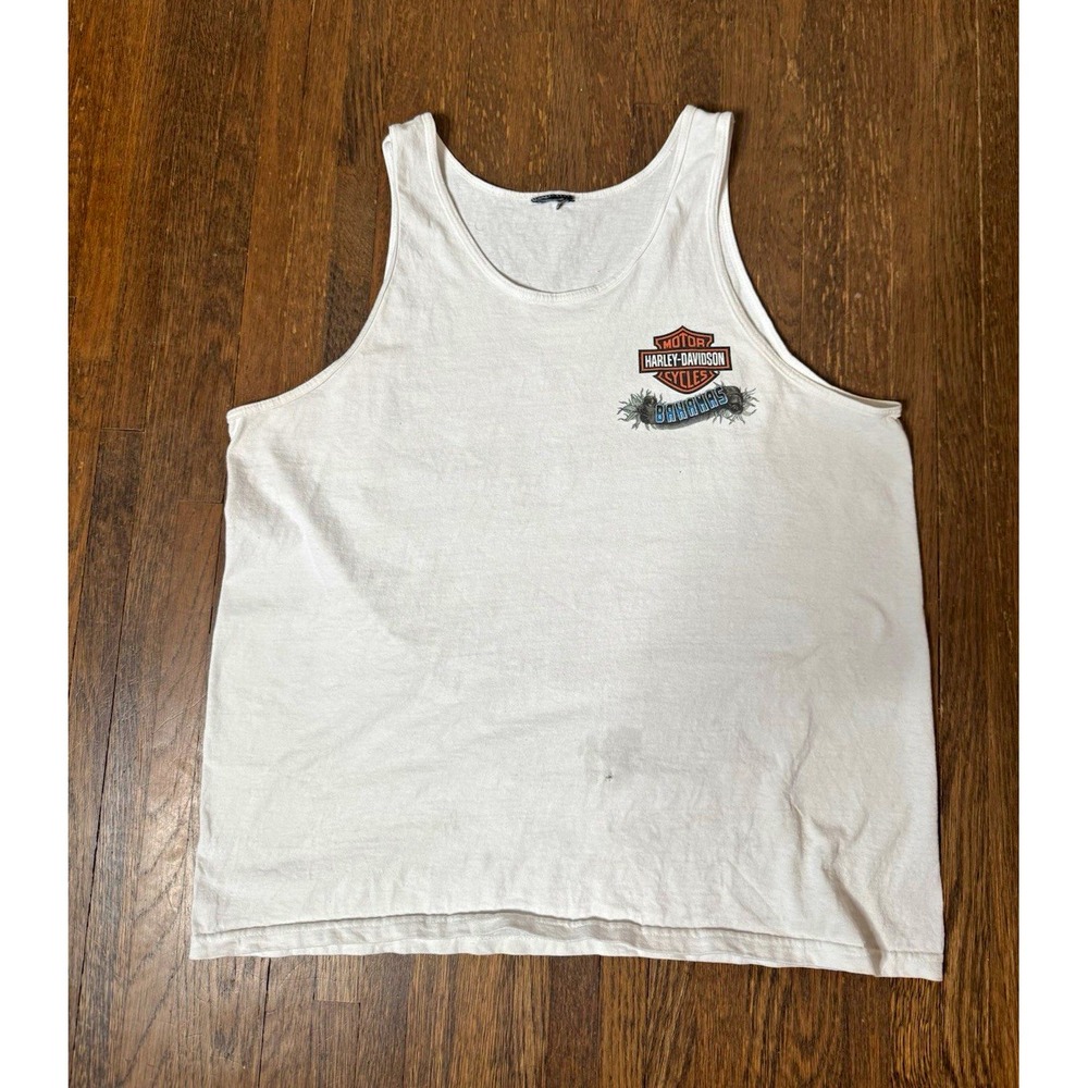Harley-Davidson Bahamas White Tank Top Shirt Collectible T-Shirt